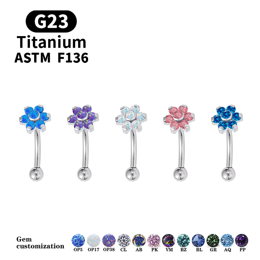 Body Jewelry Metal Types - 16G Romantic Belly Button Rings For
