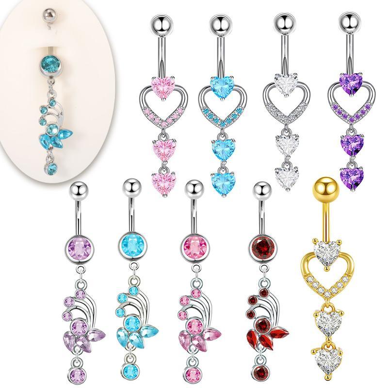 14G Stainless Steel Navel Ring - Body Jewelry Tunnels recension och pris