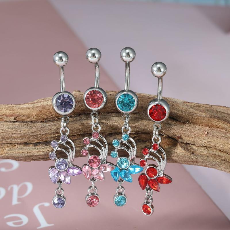 14G Stainless Steel Navel Ring - Body Jewelry Tunnels recension och pris