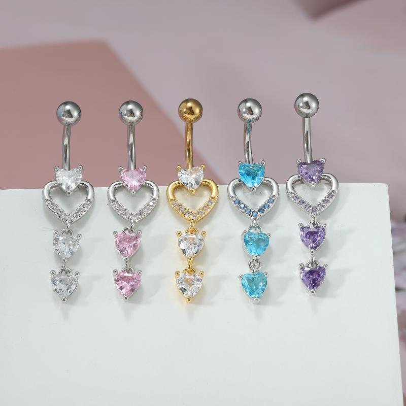 14G Stainless Steel Navel Ring - Body Jewelry Tunnels recension och pris
