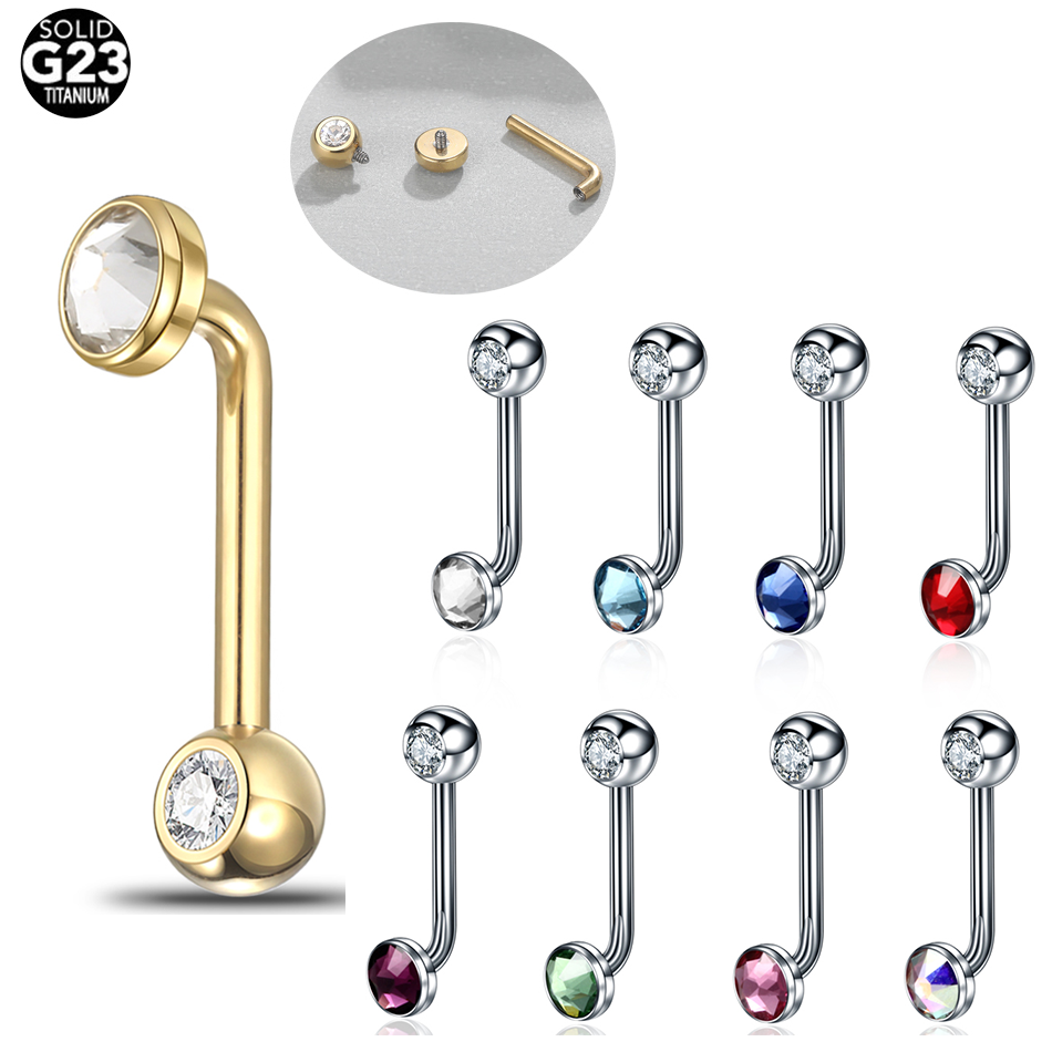 1PC Implant Grade Titanium Chr - Body Jewelry Vch recension och pris