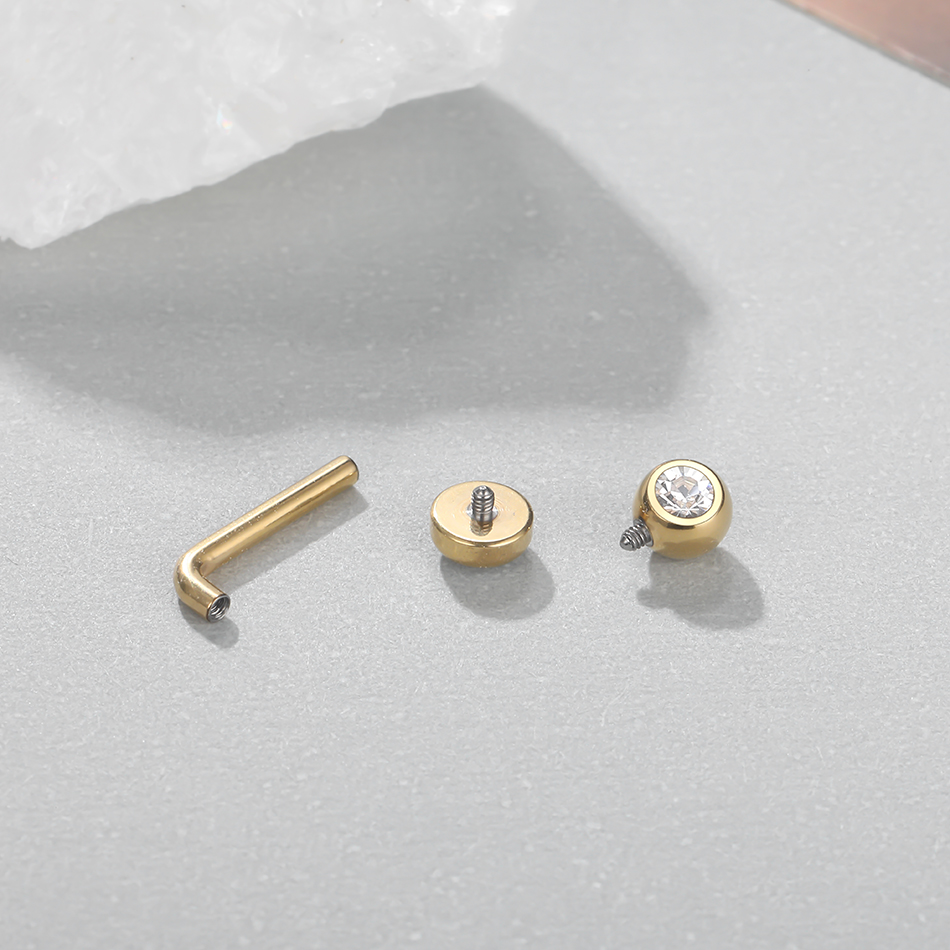 1PC Implant Grade Titanium Chr - Body Jewelry Vch recension och pris