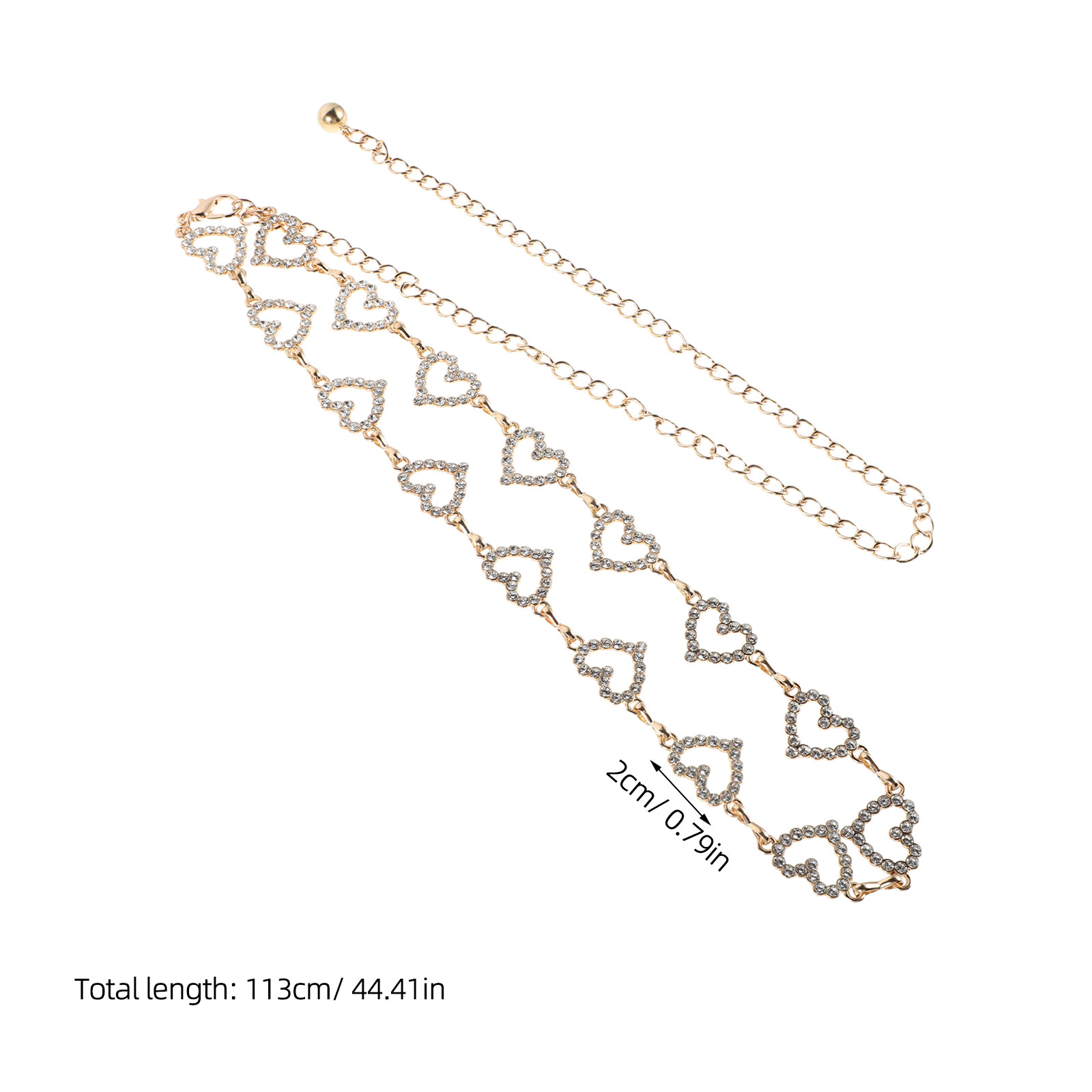 Adjustable Waist Chain Rhinest - Body Jewelry Waist recension och pris