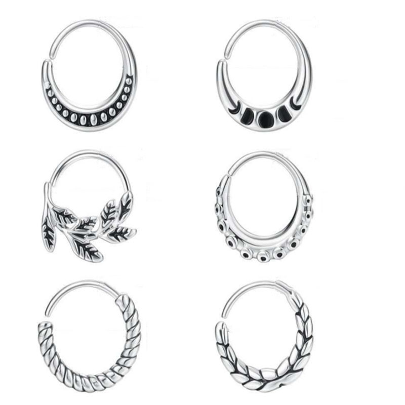 6 pieces of women's nose ring  - Body Jewelry Metal Types recension och pris