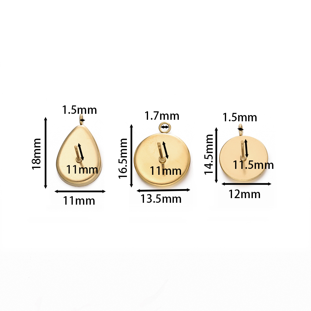 10pcs/lot Stainless Steel Drop - Flat Back Labret Stud recension och pris