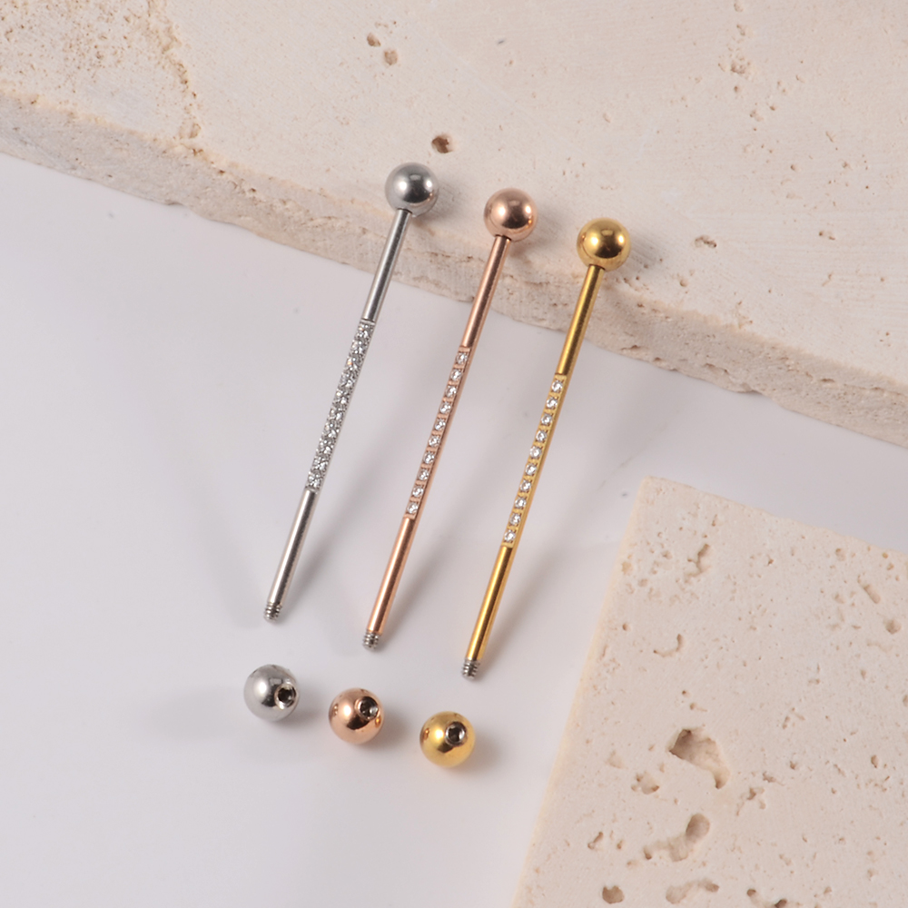 1PC Stainless Steel Industrial - Body Jewelry Industrial recension och pris