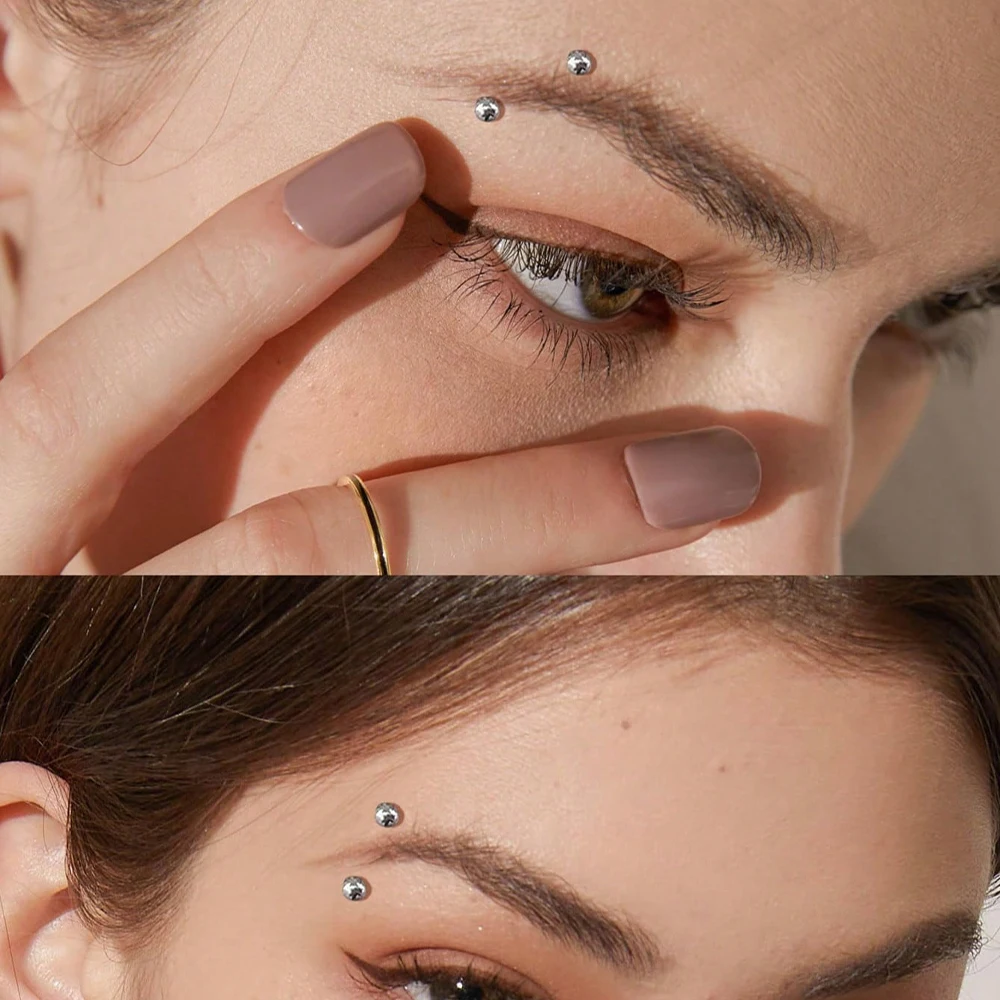 Internally Threaded Eyebrow Pi - Body Jewelry Vertical Labret recension och pris