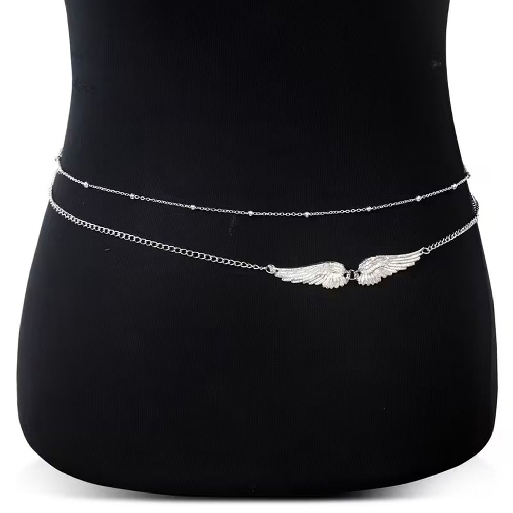 Gift Elegant Double Layer Wing - Body Jewelry Waist recension och pris