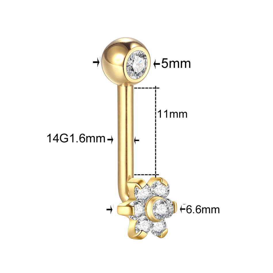 1PC Titanium Christina Vertica - Body Jewelry Vch recension och pris