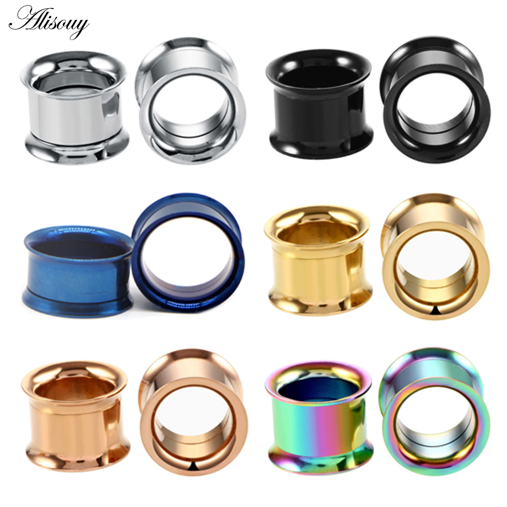 1pc 2mm-25mm Stainless Steel E - Body Jewelry Gauges recension och pris