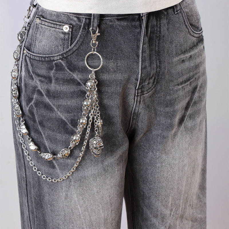 Multi‑Layer Skull Bead Pants C - Body Jewelry Waist recension och pris