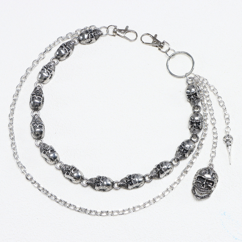 Multi‑Layer Skull Bead Pants C - Body Jewelry Waist recension och pris