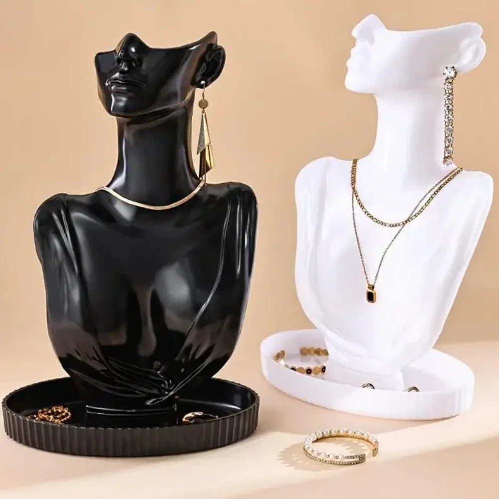 Portrait Neck Necklace Display - Body Jewelry Display Ideas recension och pris