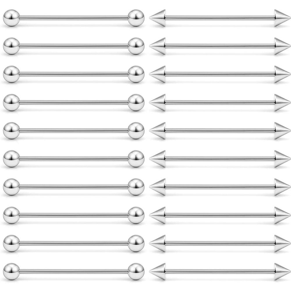 1/20Pcs Set Surgical Steel Ind - Body Jewelry Industrial recension och pris