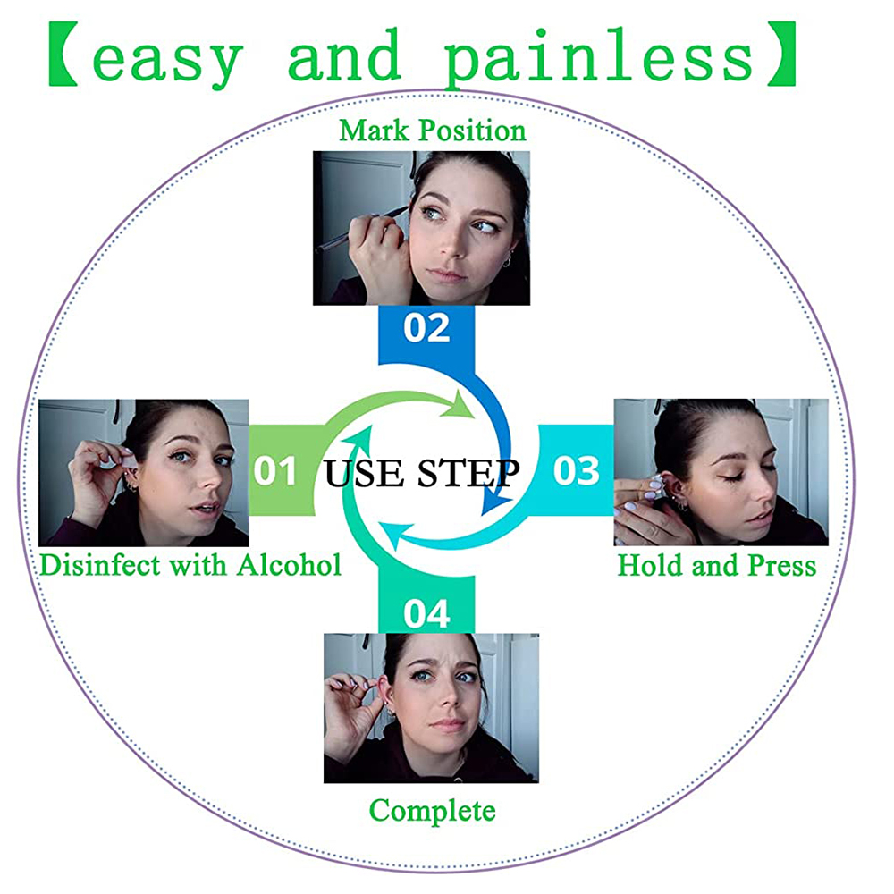 1-20Pcs/set Ear Piercing Gun D - Body Jewelry Tunnels recension och pris