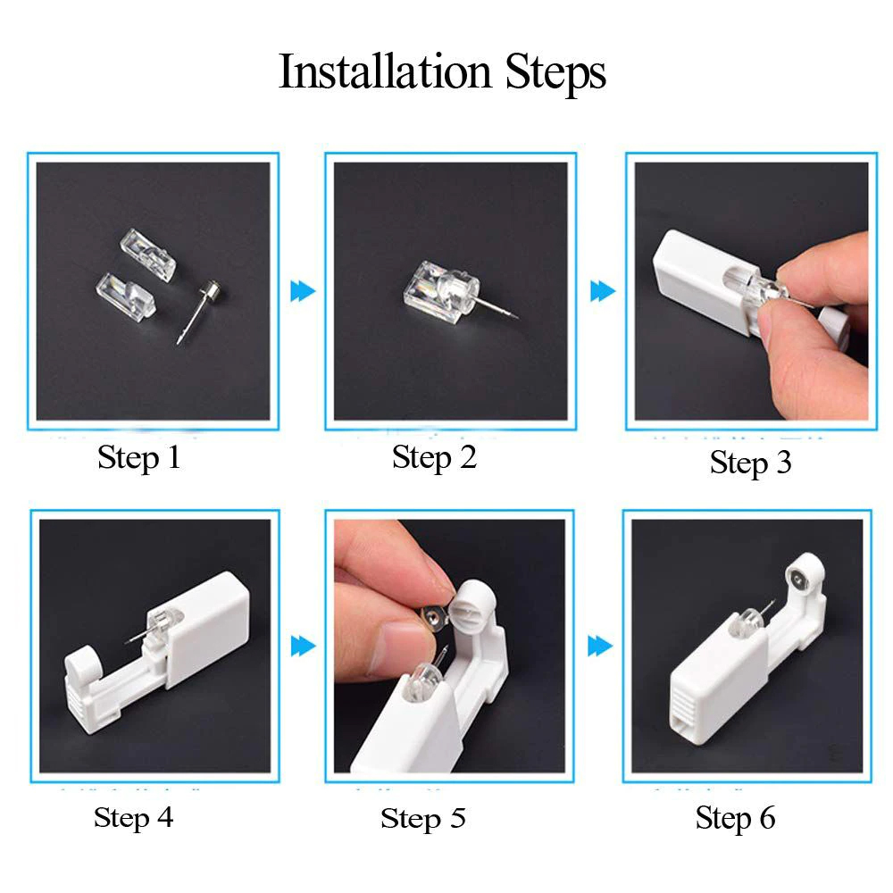 1-20Pcs/set Ear Piercing Gun D - Body Jewelry Tunnels recension och pris
