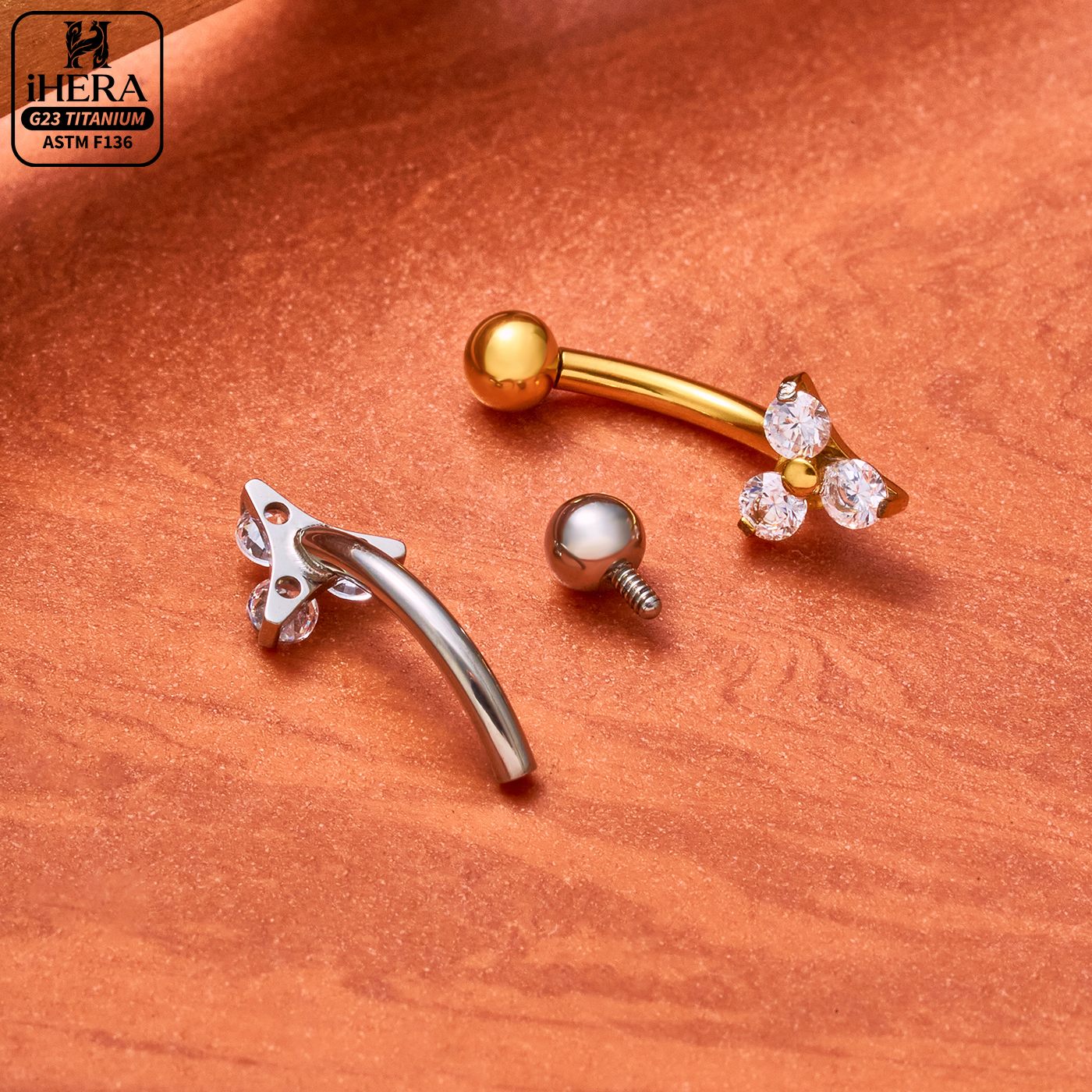 Screw Ball F136 Titanium Pierc - Body Jewelry Vertical Labret recension och pris