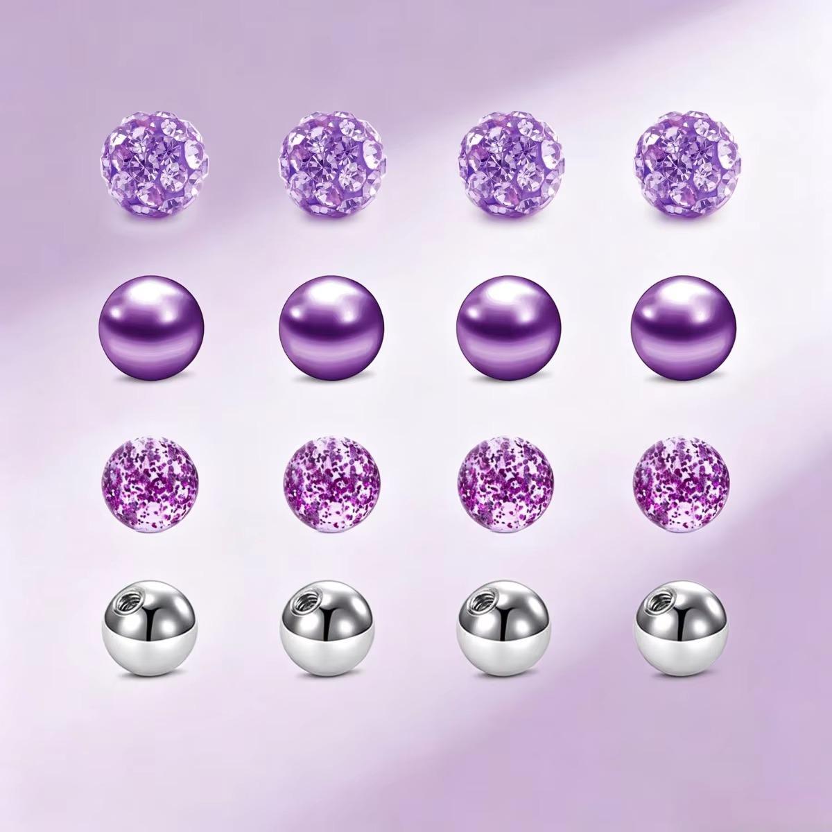 16pcs Mixed Colors Replacement - Body Jewelry Industrial recension och pris