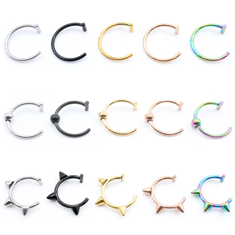 1 Piece Stainless Steel Nose R - Body Jewelry Metal Types recension och pris