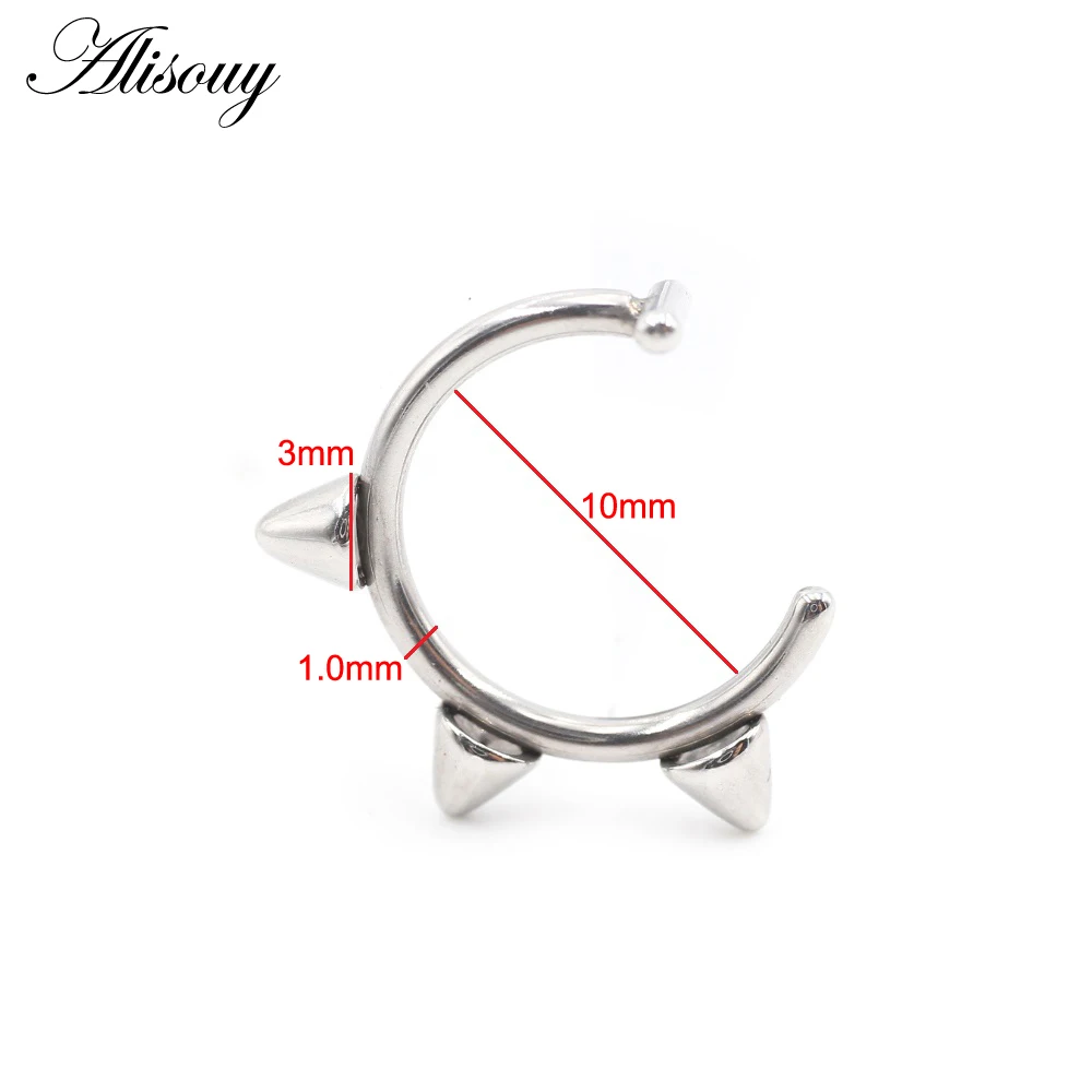 1 Piece Stainless Steel Nose R - Body Jewelry Metal Types recension och pris