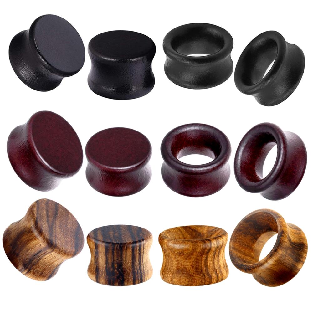 JUNLOWPY 2g 0g 00g Wood Flesh  - Body Jewelry Gauges recension och pris