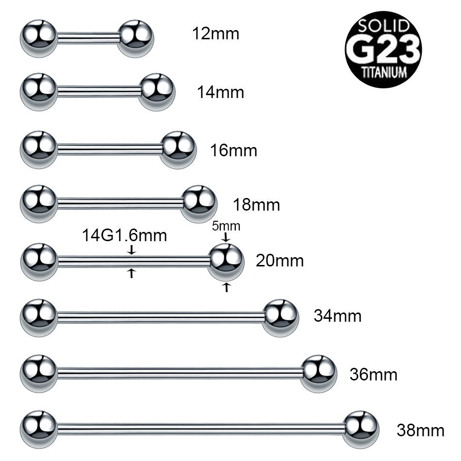 1/5PCS Titanium External Threa - Body Jewelry Industrial recension och pris