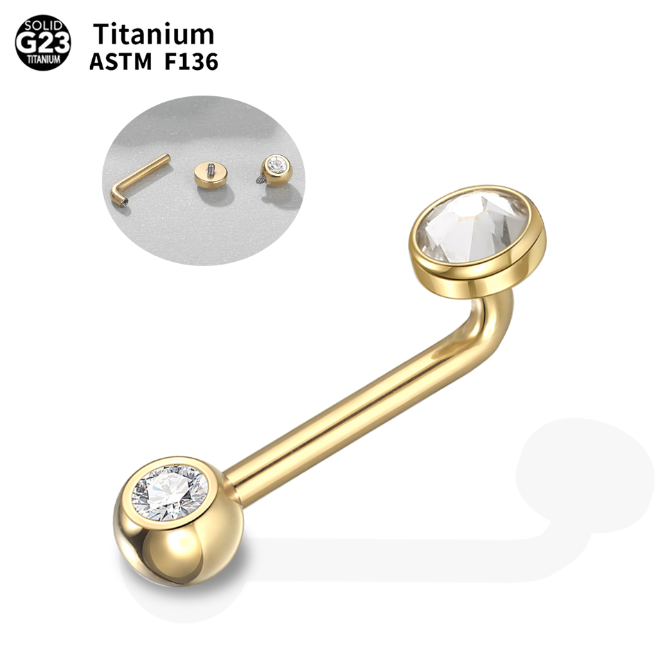 1/5PCS  Implant Grade Titanium - Body Jewelry Vch recension och pris