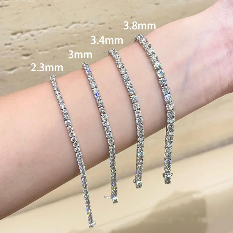 2.5mm 3mm 4mm Lab Created Diam - Body Jewelry Vch recension och pris