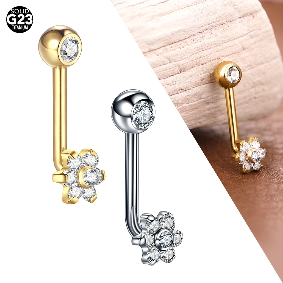 10pcs/lot Titanium Zircon Chri - Body Jewelry Vch recension och pris