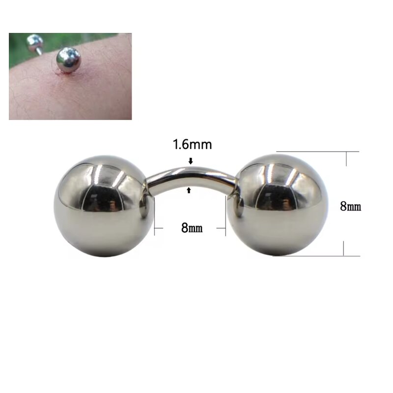 1 Piece Big Ball 316L External - Body Jewelry Vch recension och pris