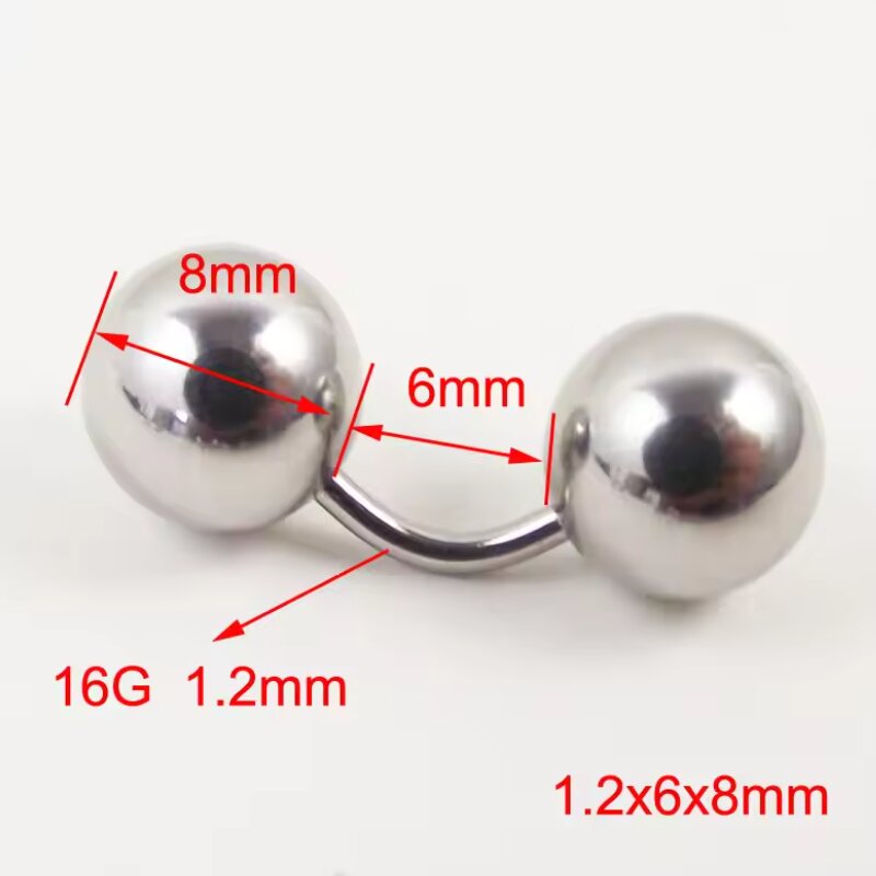 1 Piece Big Ball 316L External - Body Jewelry Vch recension och pris