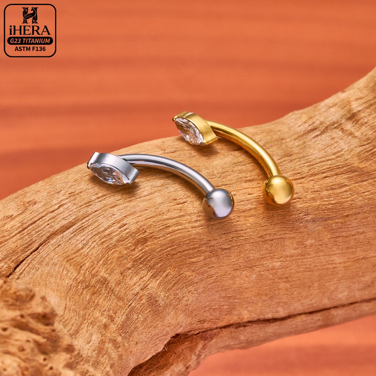 Screw Ball F136 Titanium Pierc - Body Jewelry Vertical Labret recension och pris
