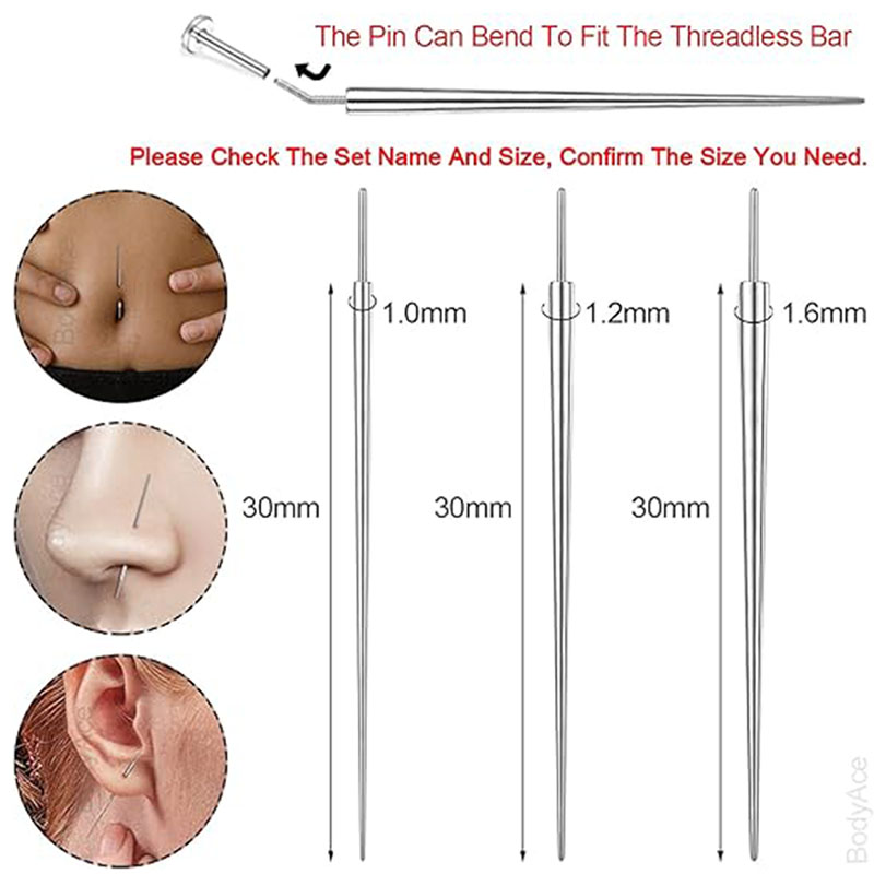 10 Pcs ASTM F136 Titanium Pier - Body Jewelry Metal Types recension och pris