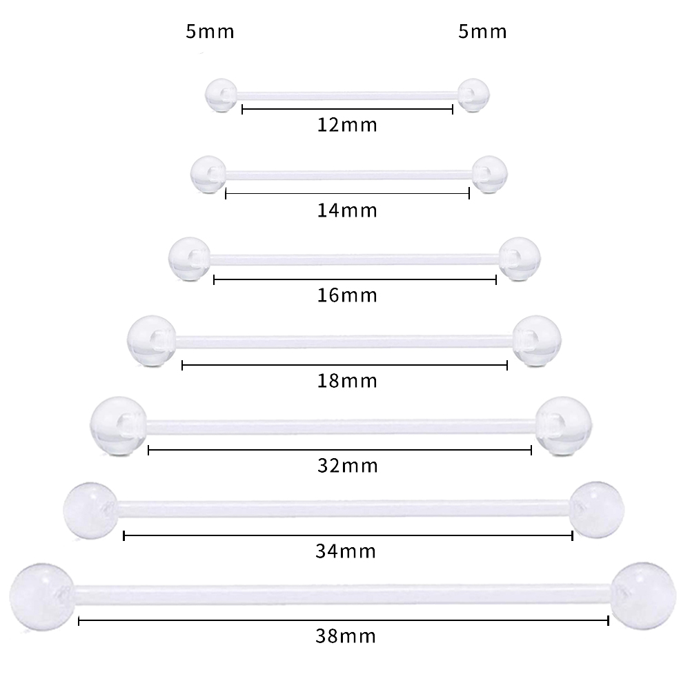 5Pcs Set Body Piercing Jewelry - Body Jewelry Industrial recension och pris