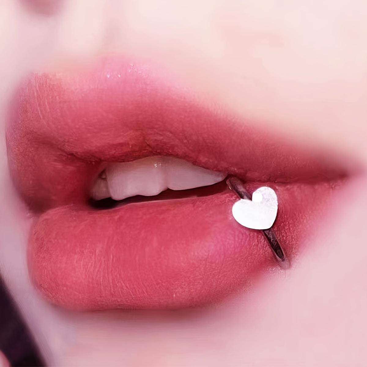 3pcs Stainless Steel Lip Ring  - Body Jewelry Vertical Labret recension och pris