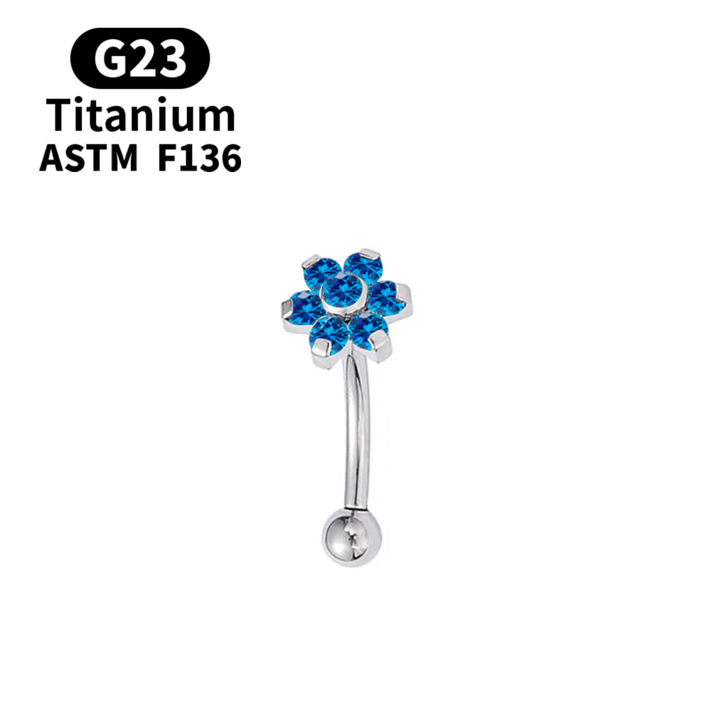 16G Romantic Belly Button Ring - Body Jewelry Metal Types recension och pris