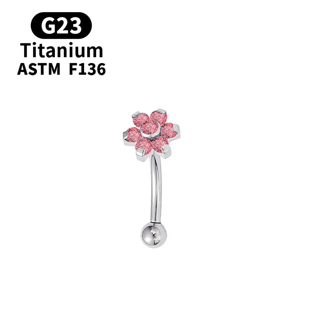 16G Romantic Belly Button Ring - Body Jewelry Metal Types recension och pris