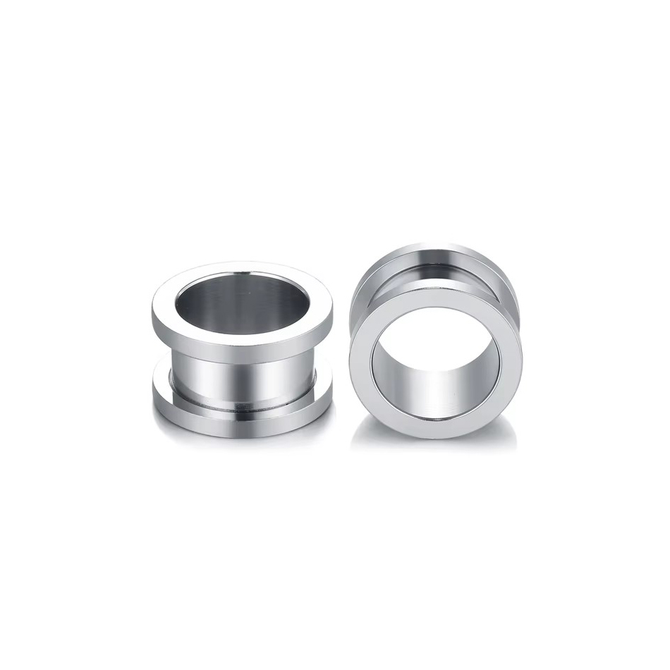 1Pair Stainless Steel Ear Plug - Body Jewelry Tunnels recension och pris