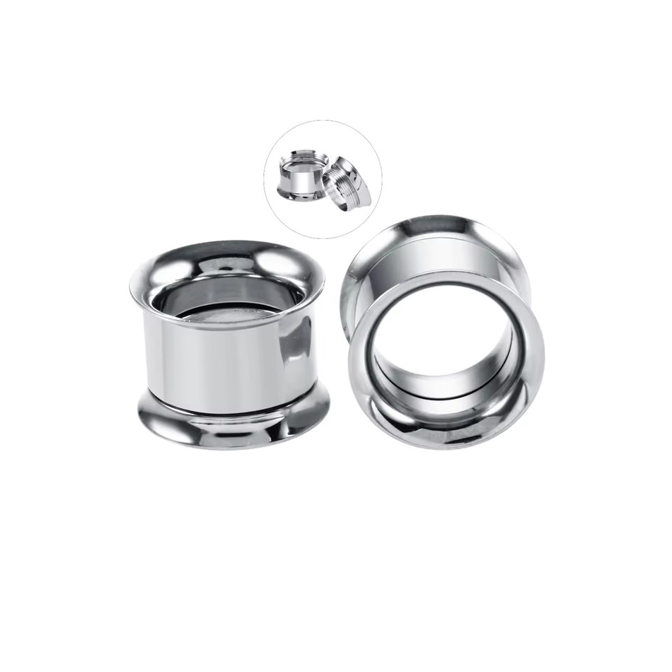 1Pair Stainless Steel Ear Plug - Body Jewelry Tunnels recension och pris