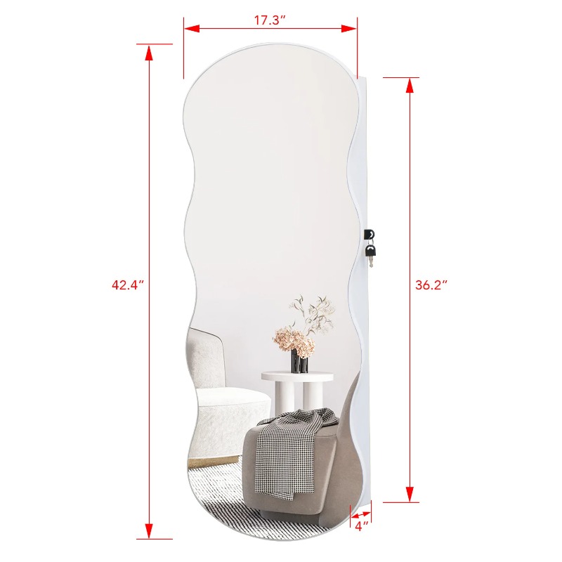 European simple, wooden full-b - Body Jewelry Storage recension och pris