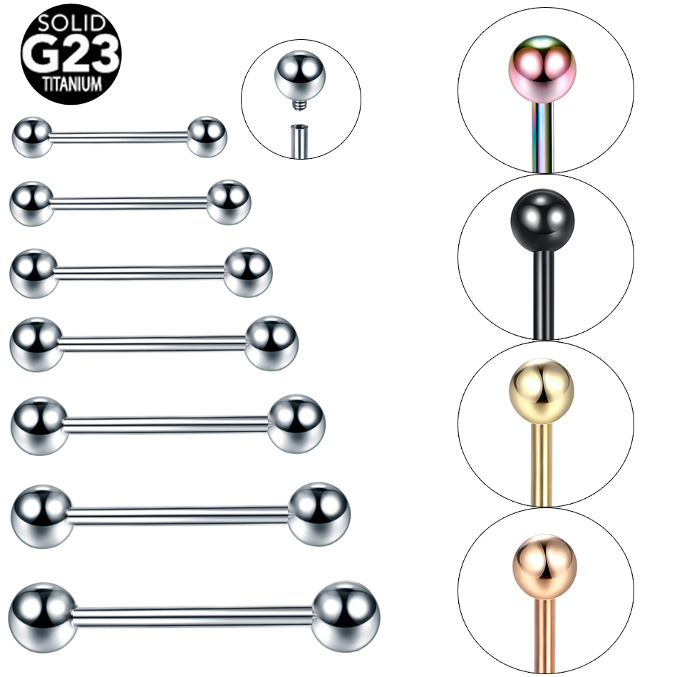 10Pcs/lot G23 Titanium Tongue  - Body Jewelry Industrial recension och pris