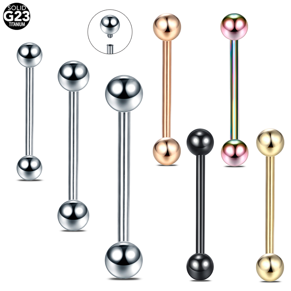 10Pcs/lot G23 Titanium Tongue  - Body Jewelry Industrial recension och pris