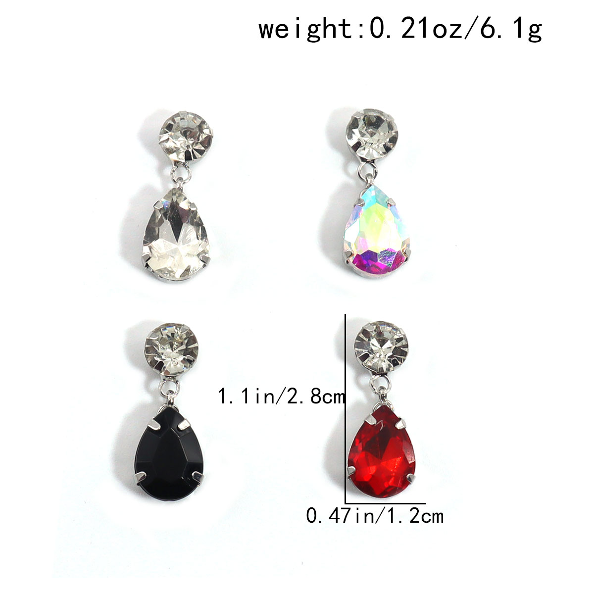 4 Pieces/Water Drop Type Belly - Body Jewelry Metal Types recension och pris