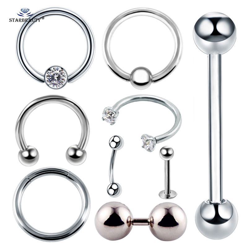 2pcs Multipurpose BCR Face Pie - Body Jewelry Vch recension och pris