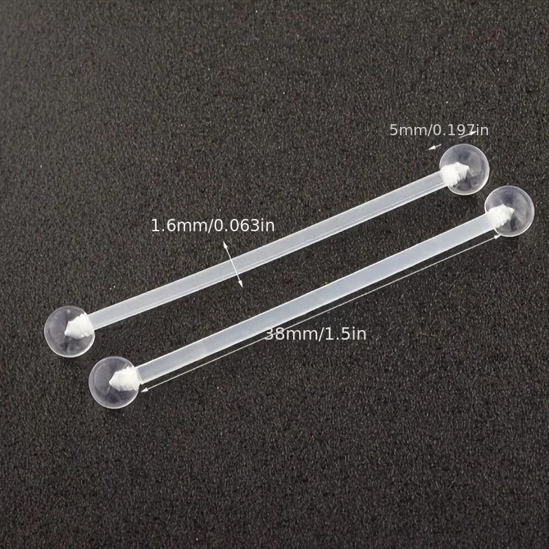 1pc/6pcs 14G 38mm Stainless St - Body Jewelry Industrial recension och pris