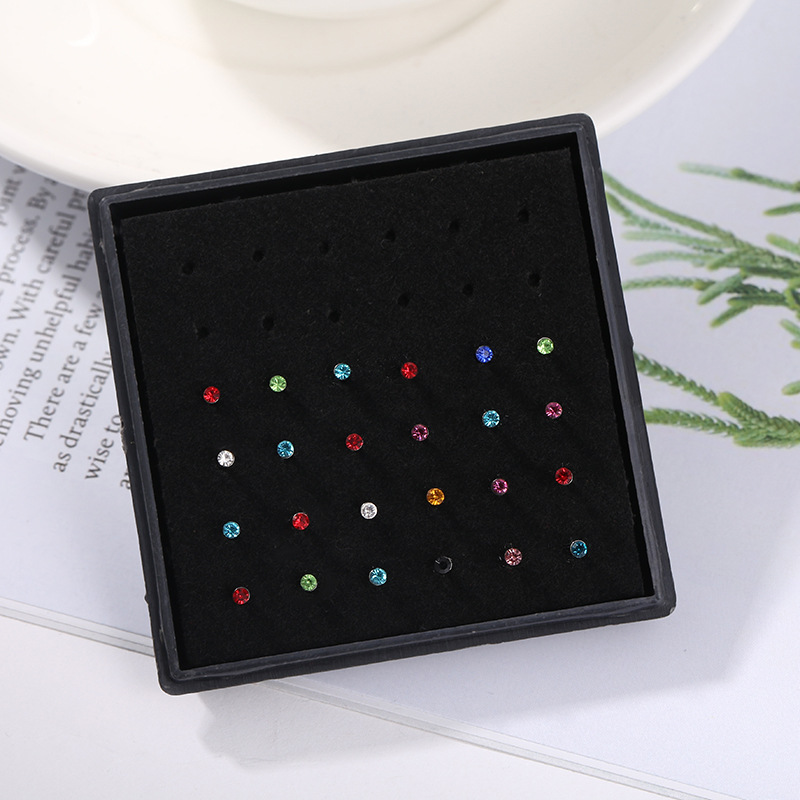 24pcs/box Crystal Nose Ring St - Body Jewelry Storage recension och pris