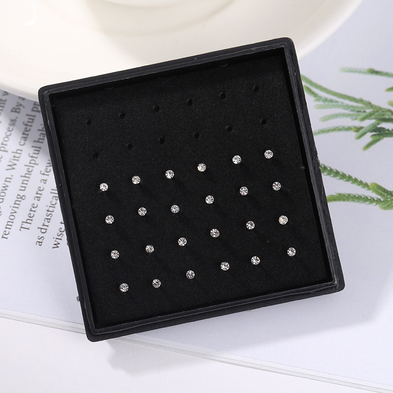 24pcs/box Crystal Nose Ring St - Body Jewelry Storage recension och pris