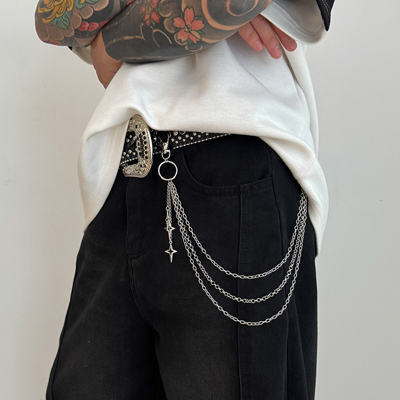 New Retro Punk Rock Cross Pant - Body Jewelry Waist recension och pris