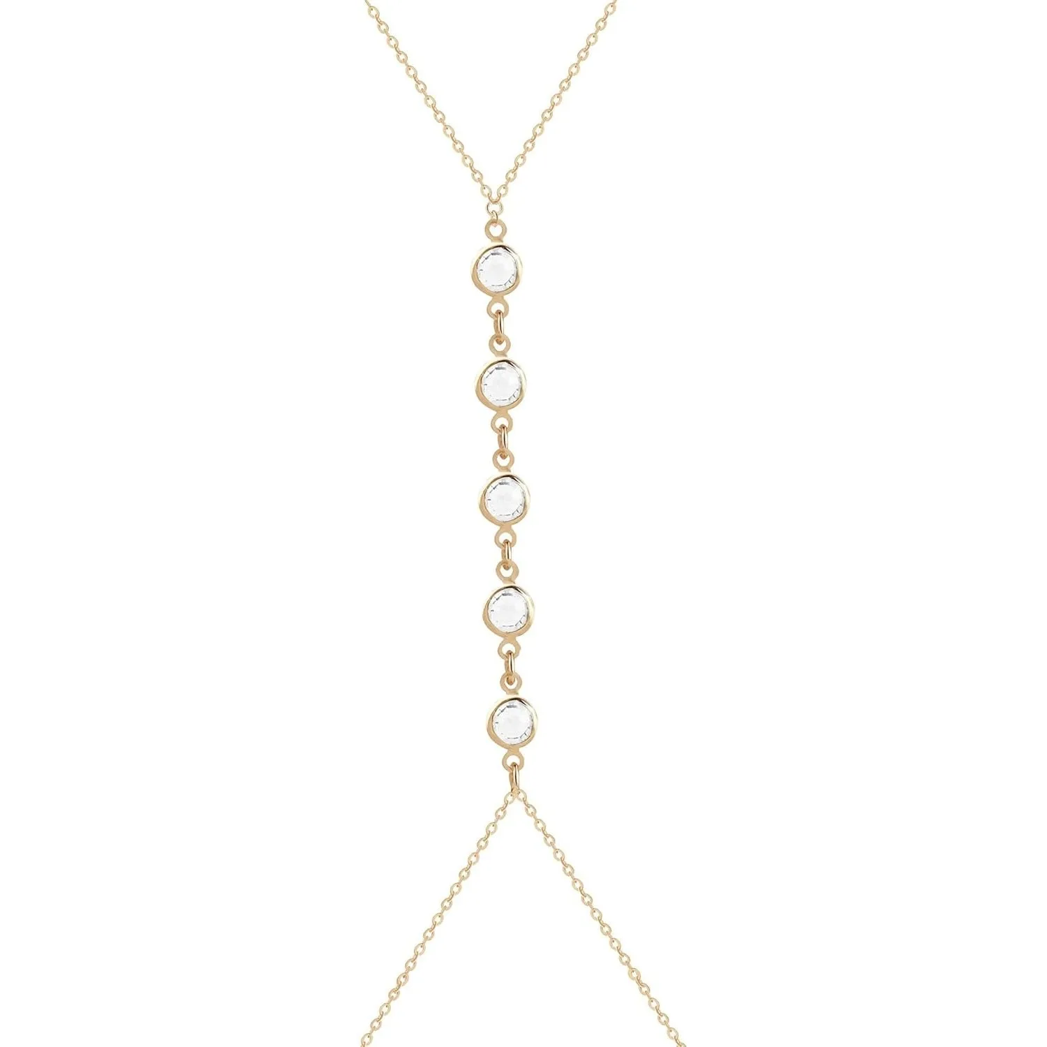 Summer Beach Crystal Belly Wai - Body Jewelry Waist recension och pris