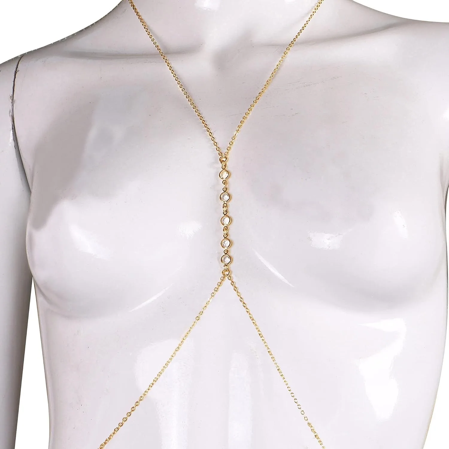 Summer Beach Crystal Belly Wai - Body Jewelry Waist recension och pris